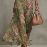 Livia | Maxi Halter Kvetinové Elegantné Šaty